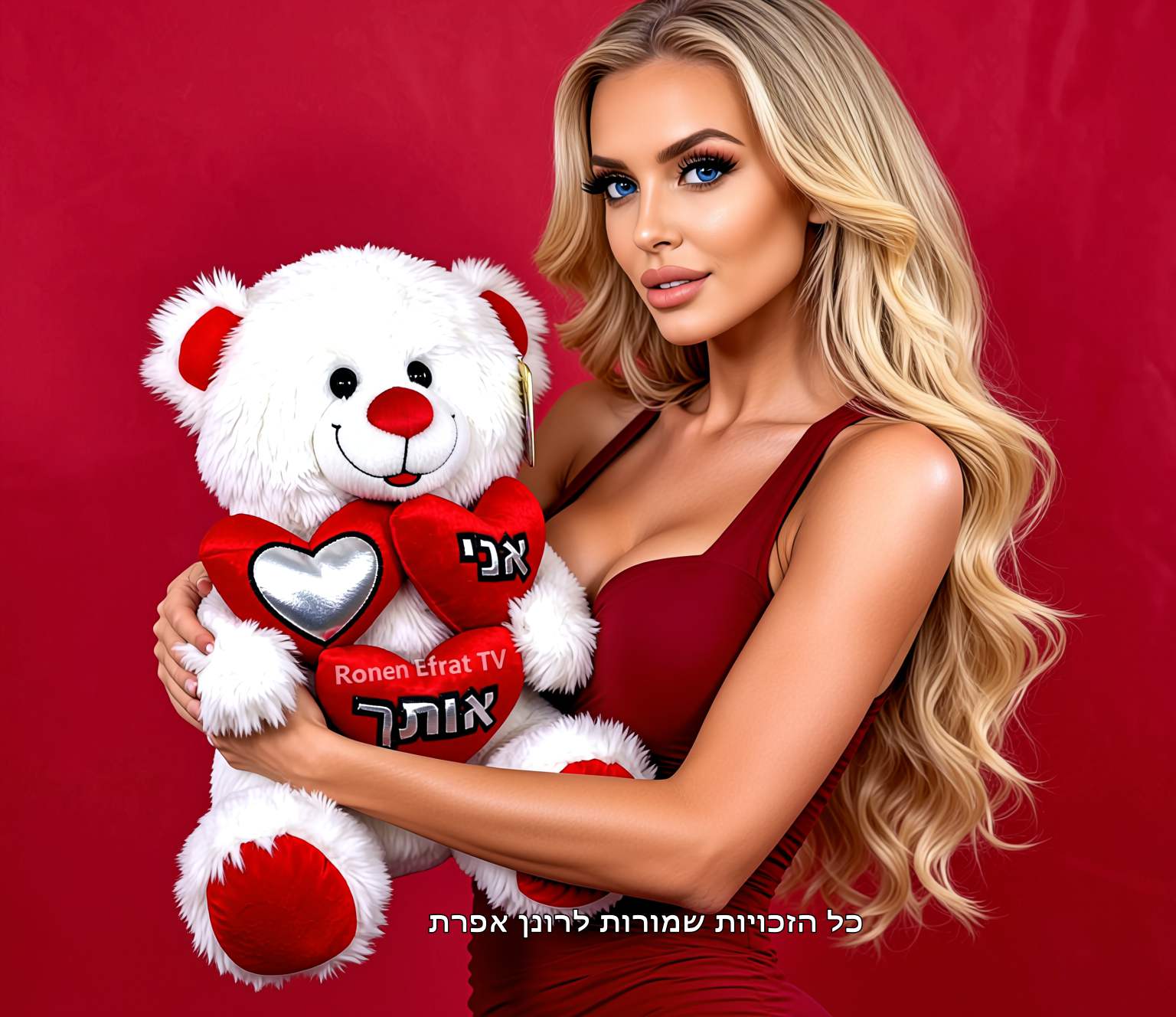 דובי אני❤️אותך ורק אותך בגודל 29 ס''מ