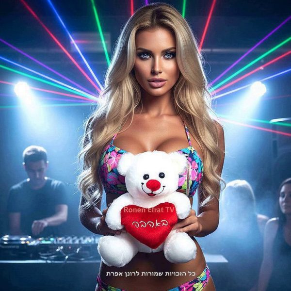 דובון אהבה בגודל 18 ס''מ