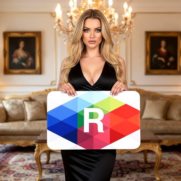 שטיח מהמם עם לוגו של סוכנות הדוגמנות של רונן אפרת, 50X80 ס"מ